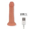 ONINDER - LARGE BOGOTÃ VIBRATOR DILDO 9 SPEEDS NATURAL 22 CM -O- 4.5 CM - FREE APP