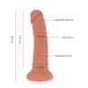 ONINDER - MEDIUM BOGOTÃ VIBRATOR DILDO 9 SPEEDS NATURAL 20 CM -O- 4.2 CM - FREE APP