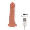 ONINDER - SMALL BOGOTÃ VIBRATOR DILDO 9 SPEEDS NATURAL 17.5 CM -O- 4 CM - FREE APP