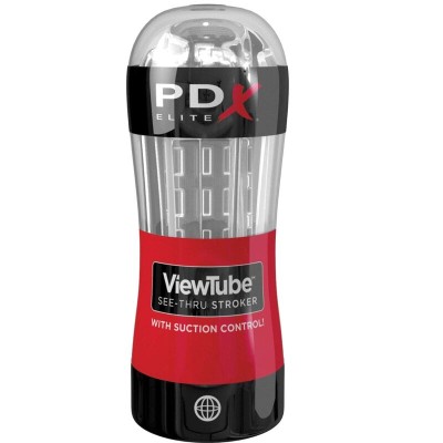 PDX ELITE - STROKER MASTURBATOR VIEWTUBE CONTROL SUCTION CLEAR