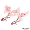 Pinzas para Pezones Lazo y Cascabel Rosa
