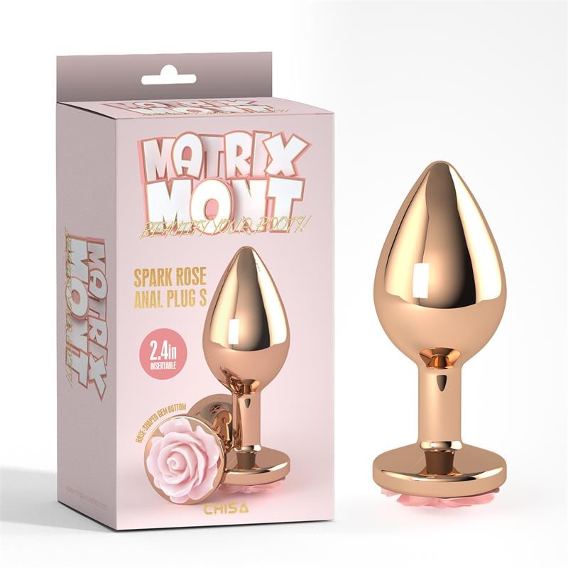 Plug Anal con Joya Spark Rose Talla S