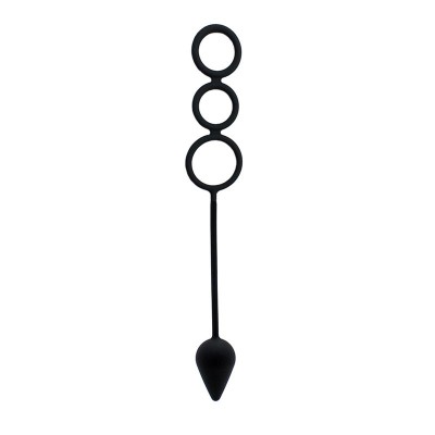 Plug con Anillos Pene Silicona