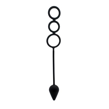 Plug con Anillos Pene Silicona