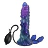 POWER MONSTERS - DUSKWALKER SENTINEL TRICOLOR INFLATABLE FANTASY SILICONE DILDO 23 CM Ã 5 CM