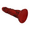 POWER MONSTERS - MINOTAUR FANTASY DILDO WITH SUCTION CUP 21 CM Ã 5 CM RED & BLACK