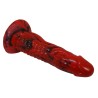 POWER MONSTERS - MINOTAUR FANTASY DILDO WITH SUCTION CUP 21 CM Ã 5 CM RED & BLACK