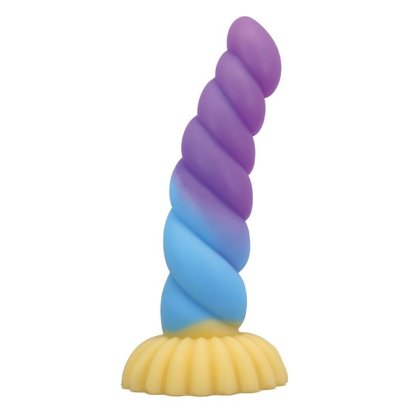 POWER MONSTERS - UNICORN TRICOLOR FANTASY SILICONE DILDO 22 CM Ã 5 CM