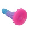 POWER MONSTERS - VOID PYTHON FANTASY DILDO WITH SUCTION CUP 20.5 CM Ã 5.2 CM BLUE, PURPLE & PINK