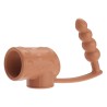PRETTY LOVE - PENIS SLEEVE WITH ANAL PLUG NATURAL