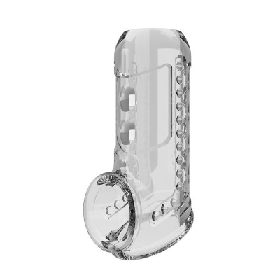 PRETTY LOVE - TRANSPARENT TEXTURED PENIS SHEATH
