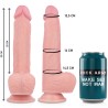 ROCKARMY - HARNESS + LIQUID SILICONE VIBRATOR PREMIUM APACHE REMOTE CONTROL 20.5 CM -O- 4.62 CM