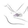 ROCKS- OFF - GLO- GIRL PURPLE RABBIT VIBRATOR