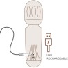 ROCKS-OFF - MINI RECHARGEABLE WAND 16 FUNCTIONS AZALEA RED