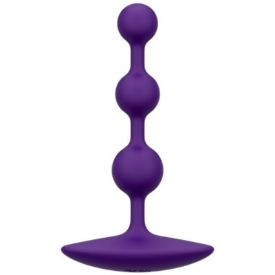 ROMP - AMP PURPLE FLEXIBLE SILICONE ANAL BEADS 12.5 CM PURPLE