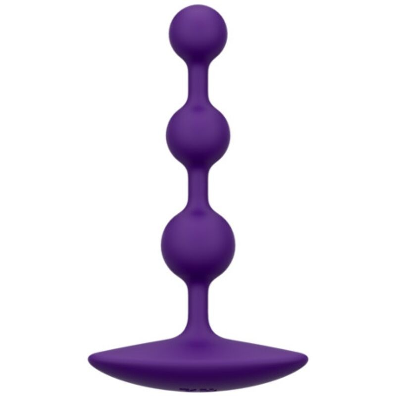 ROMP - AMP PURPLE FLEXIBLE SILICONE ANAL BEADS 12.5 CM PURPLE
