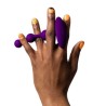 ROMP - AMP PURPLE FLEXIBLE SILICONE ANAL BEADS 12.5 CM PURPLE