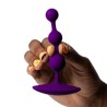 ROMP - AMP PURPLE FLEXIBLE SILICONE ANAL BEADS 12.5 CM PURPLE