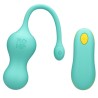 ROMP - CELLO MULTIFUNCTION VIBRATING EGG TURQUOISE REMOTE CONTROL