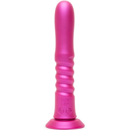 ROMP - JIGGLE UP AND DOWN VIBRATOR WITH PINK SUCTION CUP
