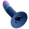 ROMP - PICCOLO SILICONE DILDO WITH TRICOLOR SUCTION CUP 14 CM