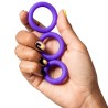 ROMP - REMIX TRIO SET OF 3 PURPLE SILICONE PENIS RINGS