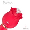 Rosa con Succion y Vibrador 2 en 1