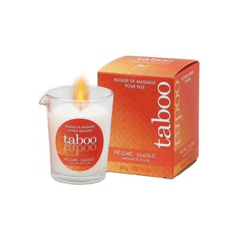 RUF - TABOO MASSAGE CANDLE FOR HER PECHE SUCRE NECTARINE SCENT