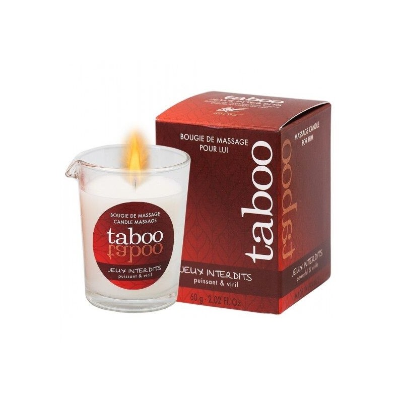 RUF - TABOO MASSAGE CANDLE FOR HIM JEUX INTERDITS WILD LICHEN SCENT
