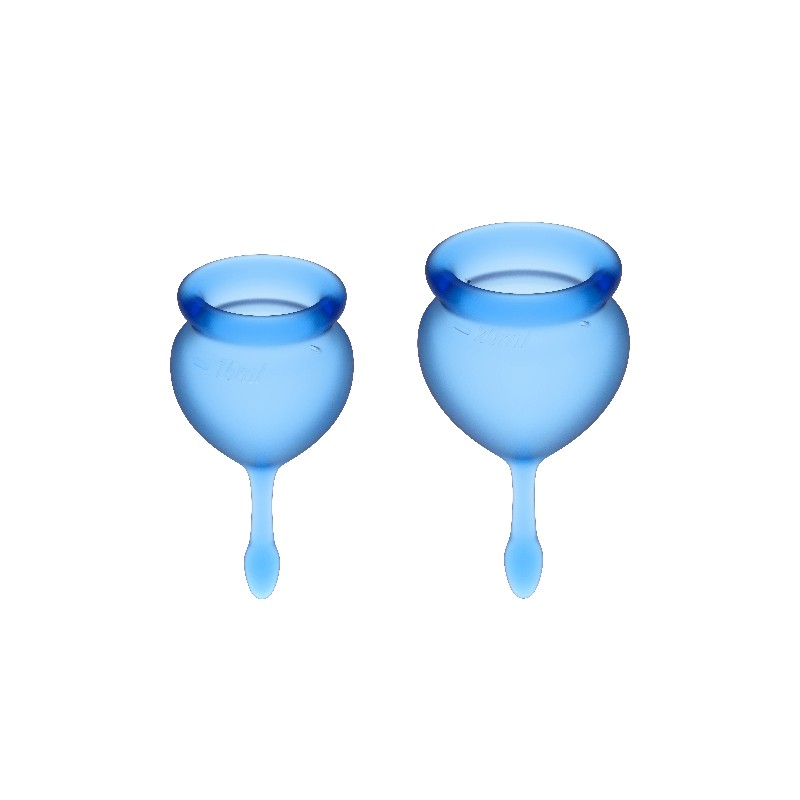 SATISFYER - FEEL GOOD MENSTRUAL CUP DARK BLUE 15 + 20 ML