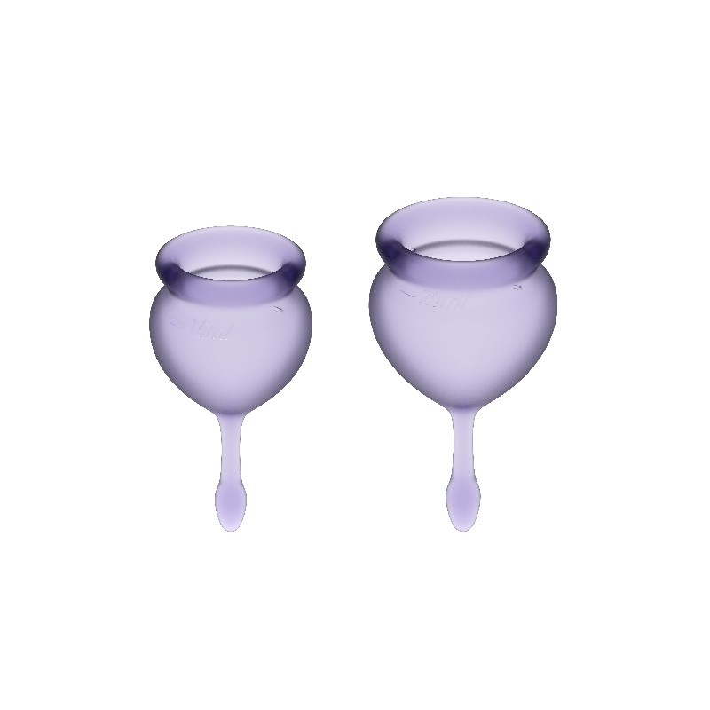SATISFYER - FEEL GOOD MENSTRUAL CUP PURPLE 15 + 20 ML