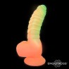 Scalidor Dildo Unicorn Brilla en la Oscuridad Silicona Líquida 18 cm