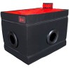 SECRET DOME - KINK CLUB LA NICHE CABIN BLACK & RED