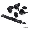 Set Bondage con Esposas, Antifaz y Pluma Estimuladora
