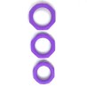 Set de 3 Anillos para el Pene Silicona Púrpura