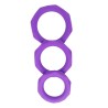 Set de 3 Anillos para el Pene Silicona Púrpura