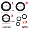 Set de 3 Anillos para el Pene Silicona S, M y L