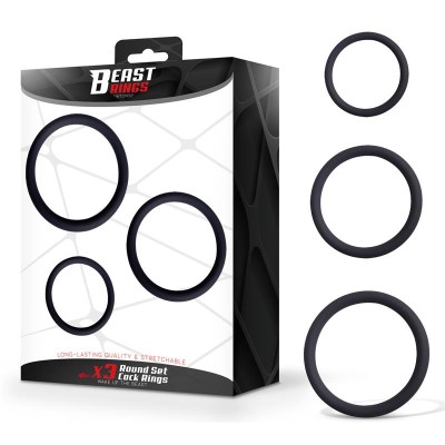 Set de 3 Anillos para el Pene Silicona S, M y L
