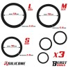 Set de 3 Anillos para el Pene Silicona S, M y L