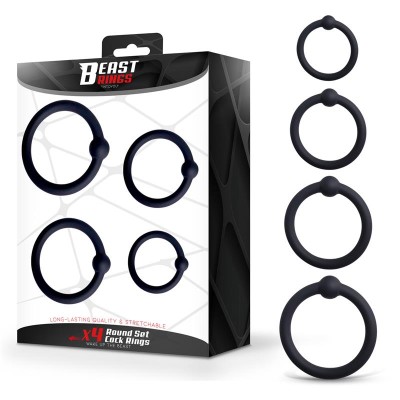 Set de 4 Anillos para el Pene Silicona