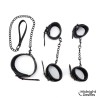 Set de Restricciones con Esposas y Collar con Correa