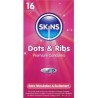 SKINS - DOTS & RIBS PREMIUM CONDOMS PACK 16