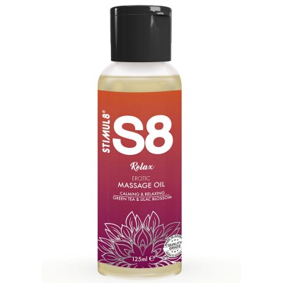 STIMUL8 - S8 RELAX GREEN TEA MASSAGE OIL 125 ML