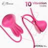 Tickly Pinzas para Pezones con Vibración, Control y Collar con APP