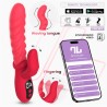 Tingly Vibrador con Finger y Movimiento Waving con APP