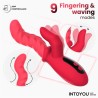 Tingly Vibrador con Finger y Movimiento Waving con APP