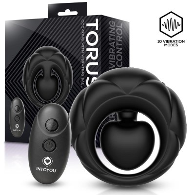Torus Anillo Vibrador con Bola Clitoriana con Control Remoto USB