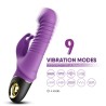 Vibrador con Thrusting y Oscilación 360º Purpura