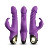 Vibrador con Thrusting y Oscilación 360º Purpura