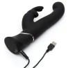 Vibrador G-Spot Stroker Rabbit Negro